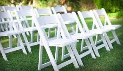 White Garden Resin Chairs